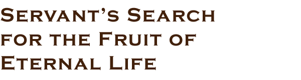 Servant’s Search for the Fruit of Eternal Life